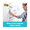 Post-it 72 in. x 48 in. Dry Erase Surface with Adhesive Backing - White Surface